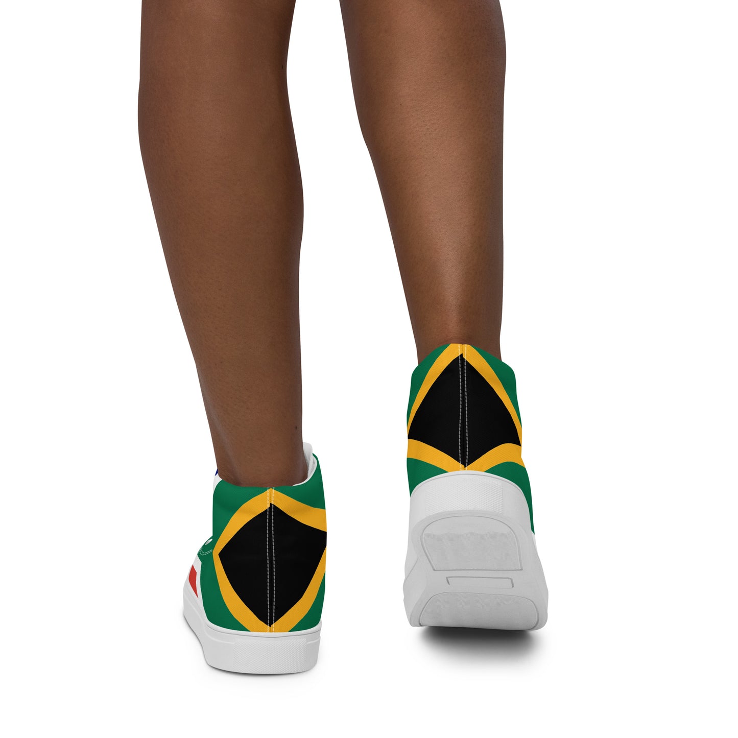 SA Flag Women’s high top canvas shoes