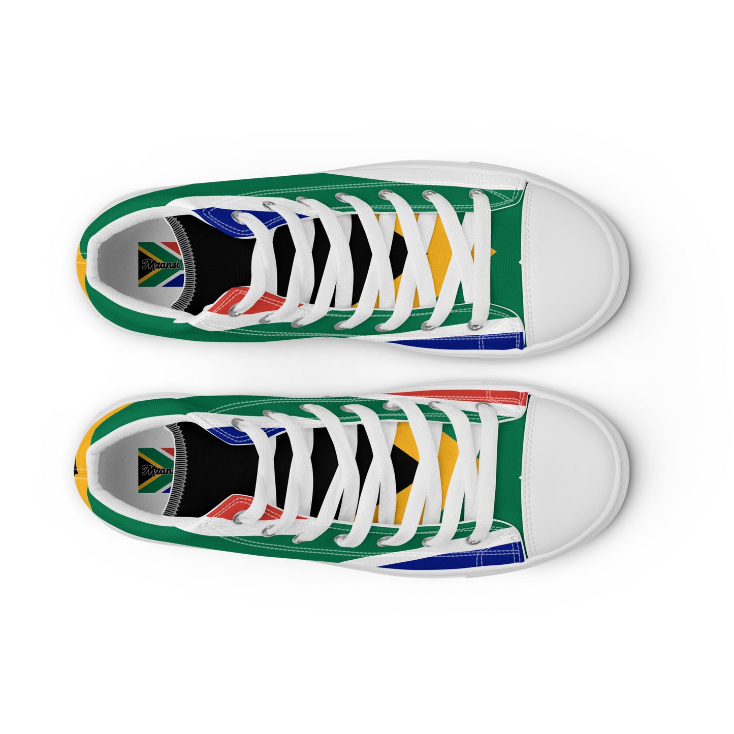 SA Flag Women’s high top canvas shoes