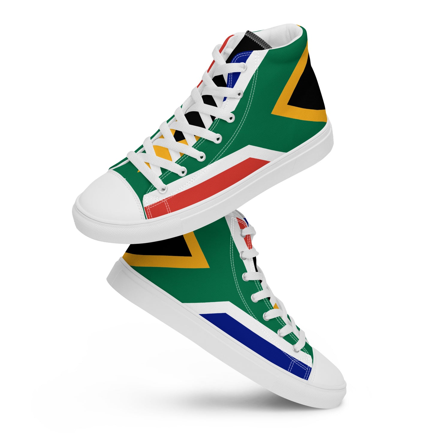 SA Flag Women’s high top canvas shoes