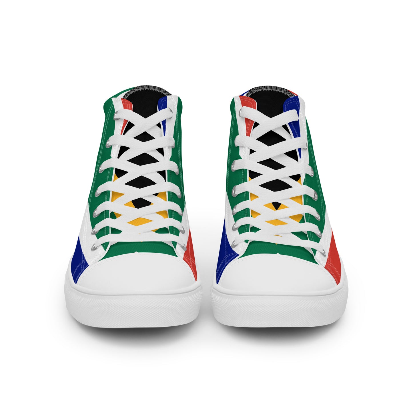 SA Flag Women’s high top canvas shoes