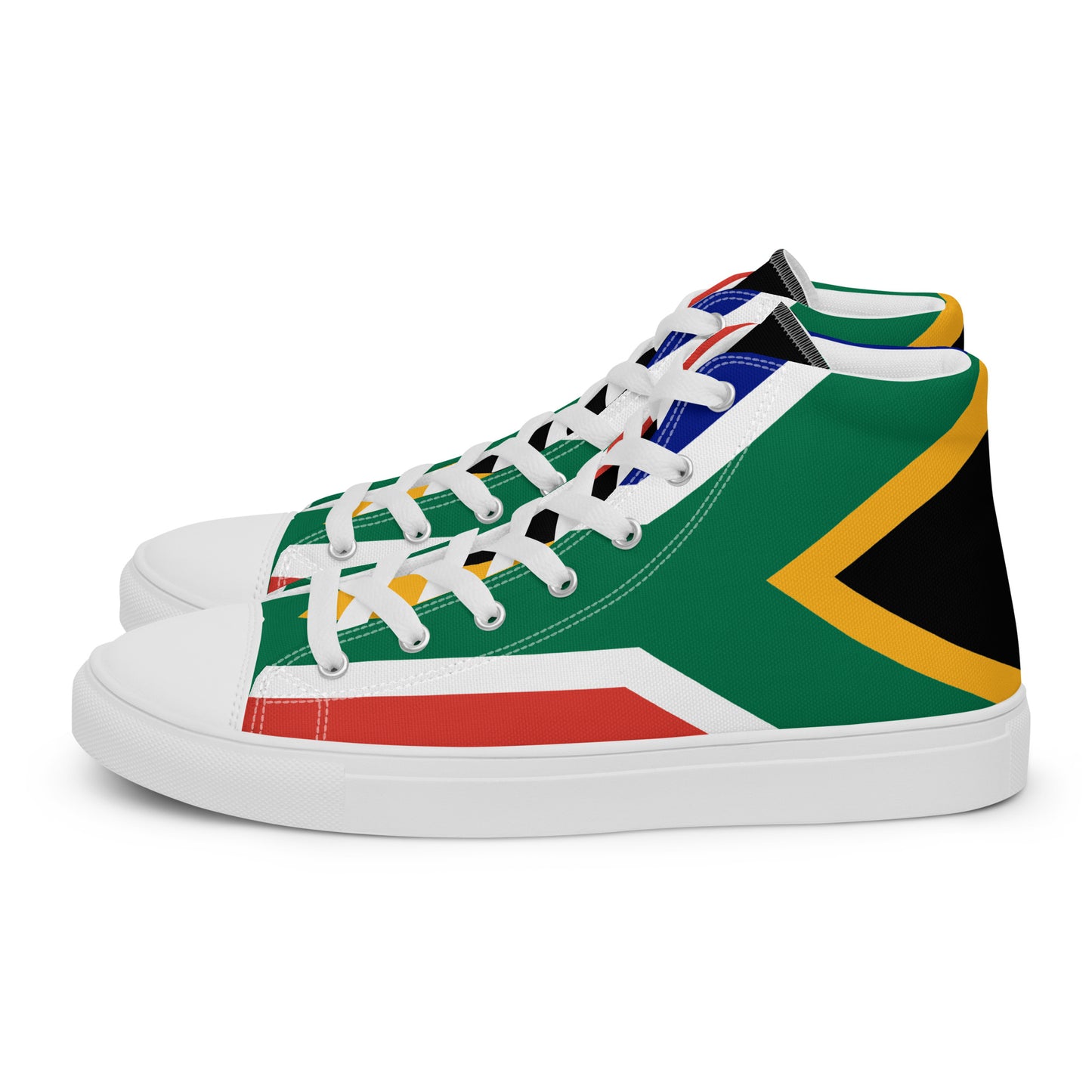 SA Flag Women’s high top canvas shoes