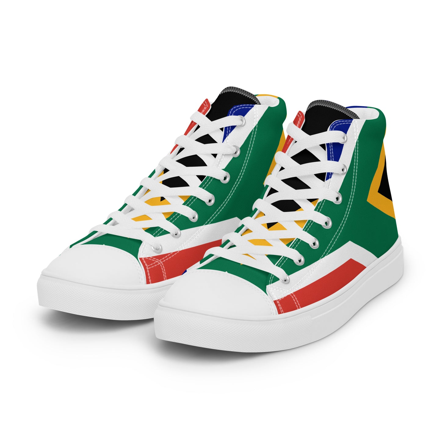 SA Flag Women’s high top canvas shoes