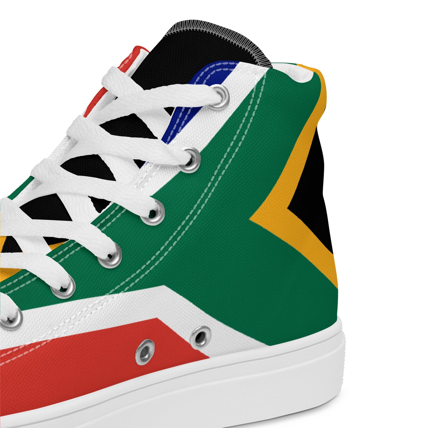 SA Flag Women’s high top canvas shoes