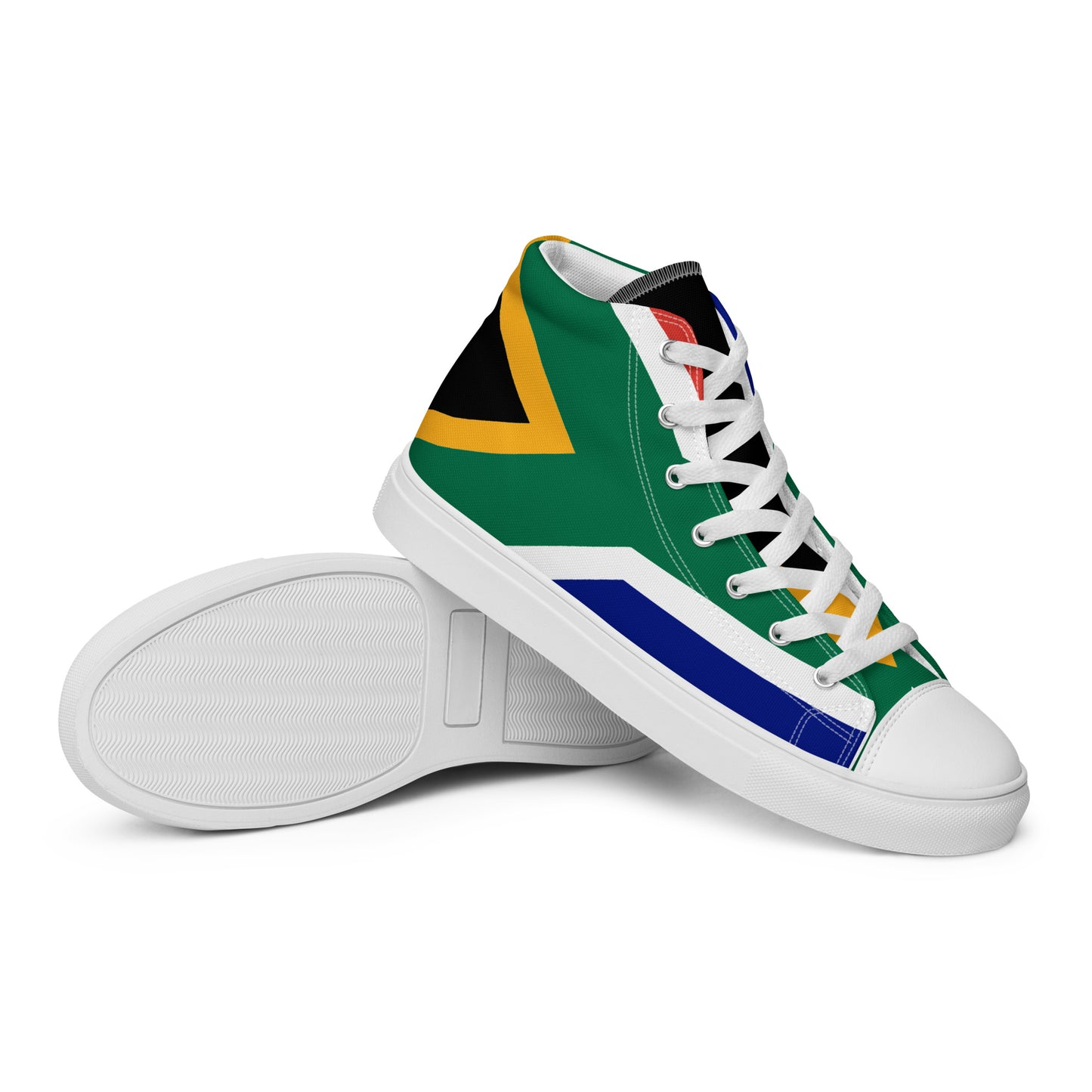 SA Flag Women’s high top canvas shoes