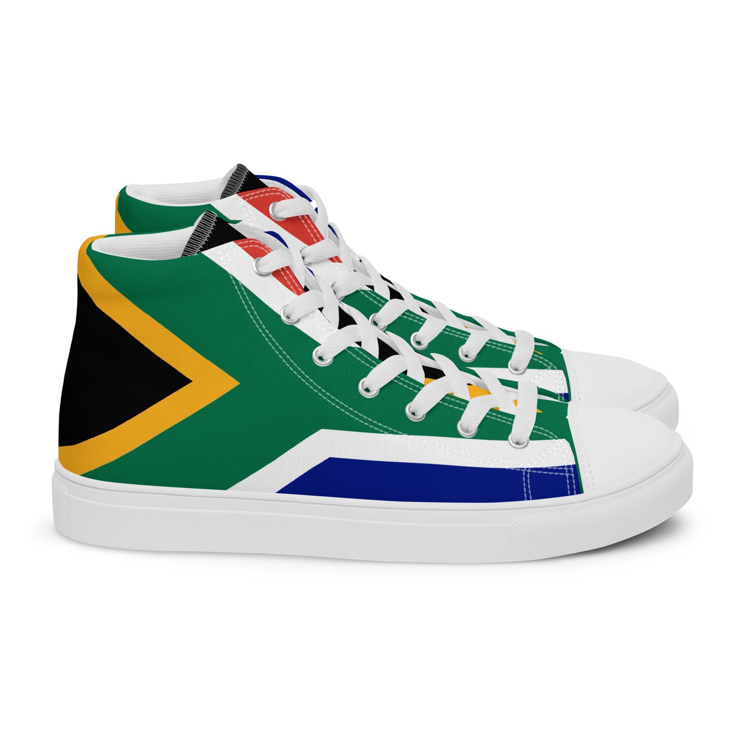 SA Flag Women’s high top canvas shoes