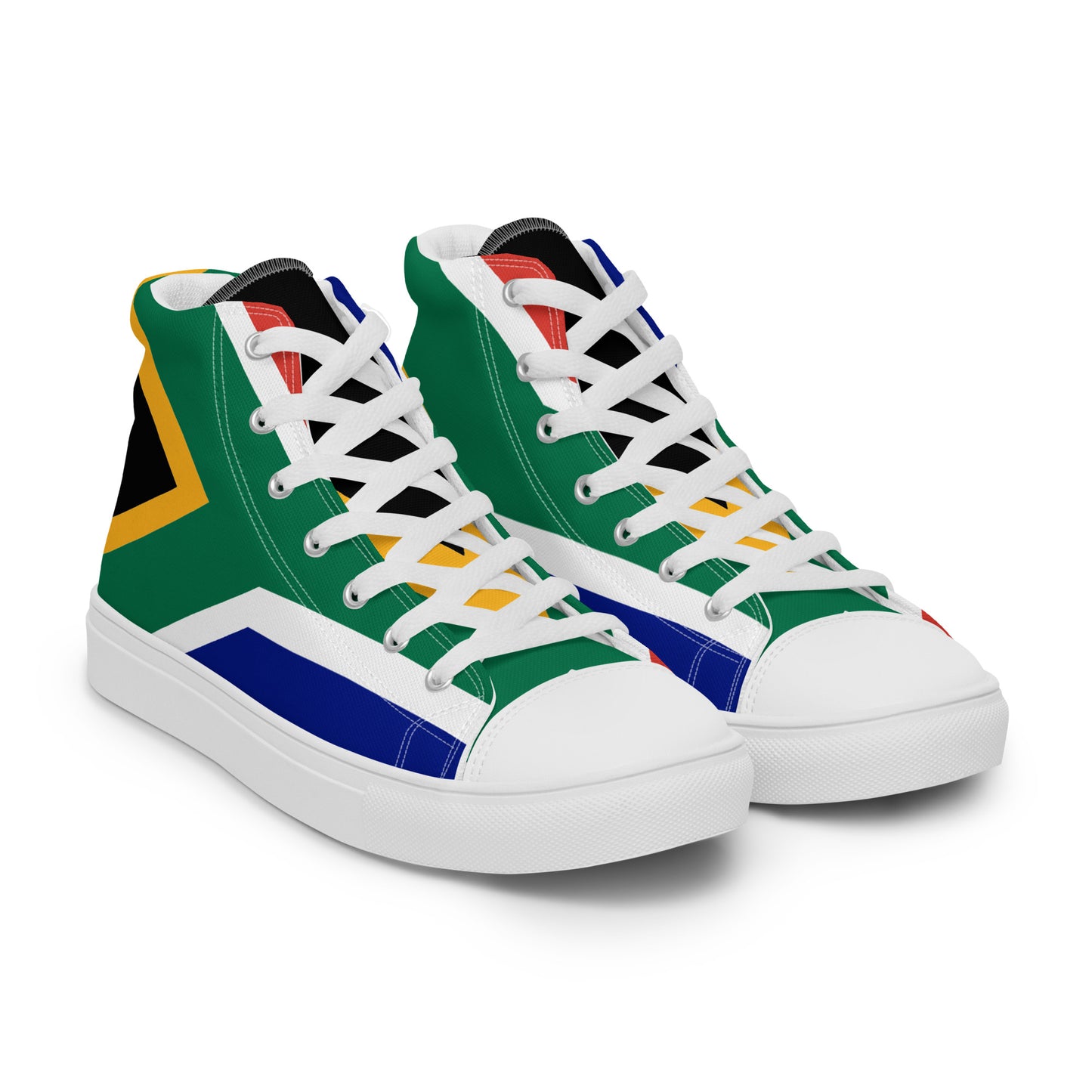 SA Flag Women’s high top canvas shoes