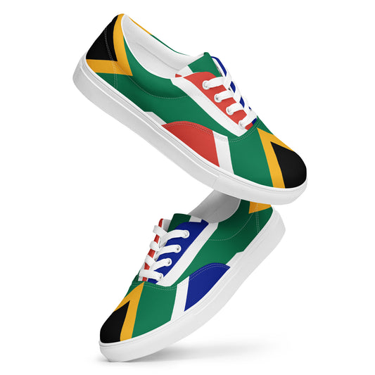 SA Flag Women’s lace-up canvas shoes