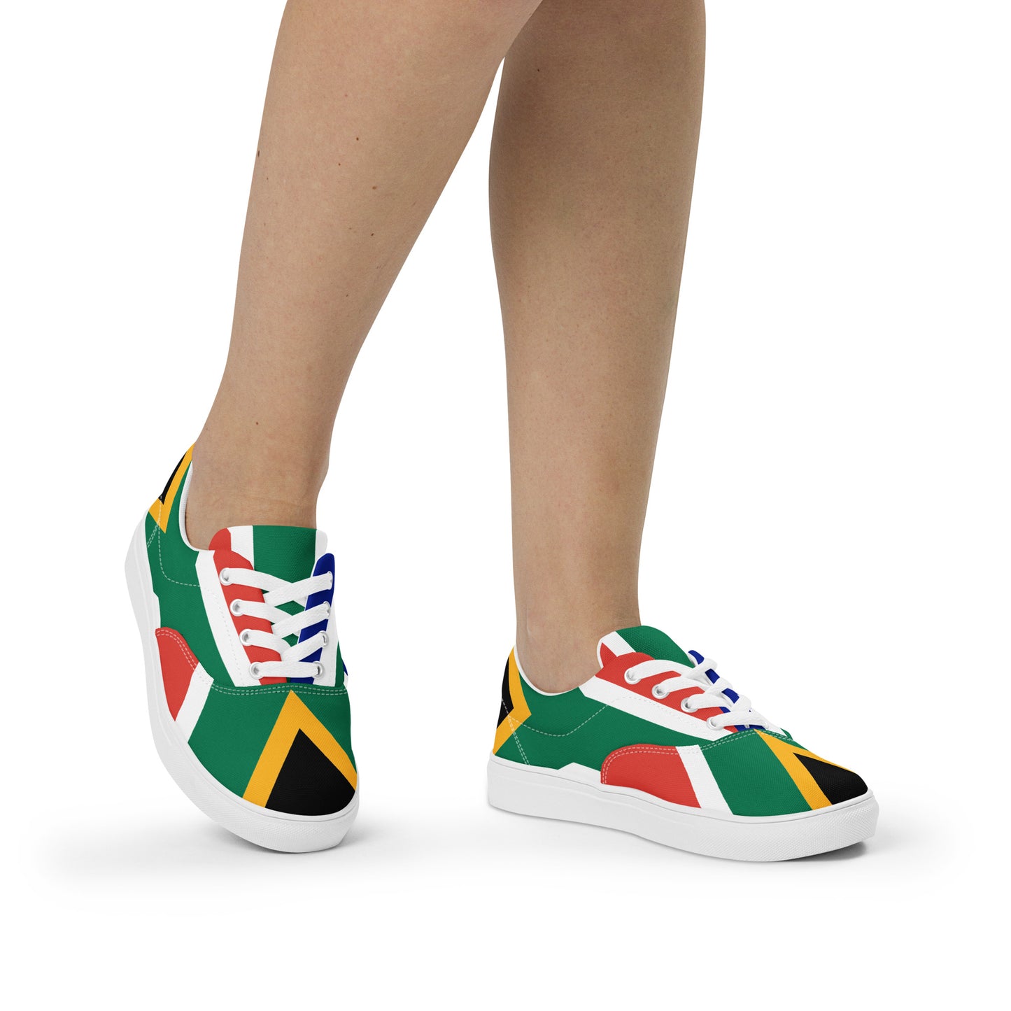 SA Flag Women’s lace-up canvas shoes