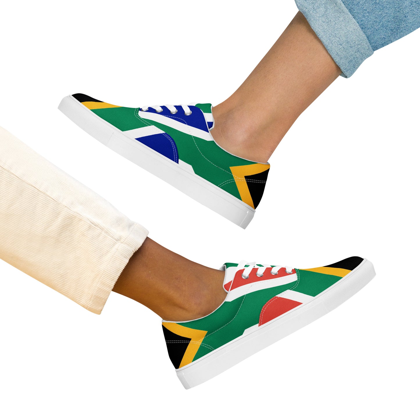 SA Flag Women’s lace-up canvas shoes