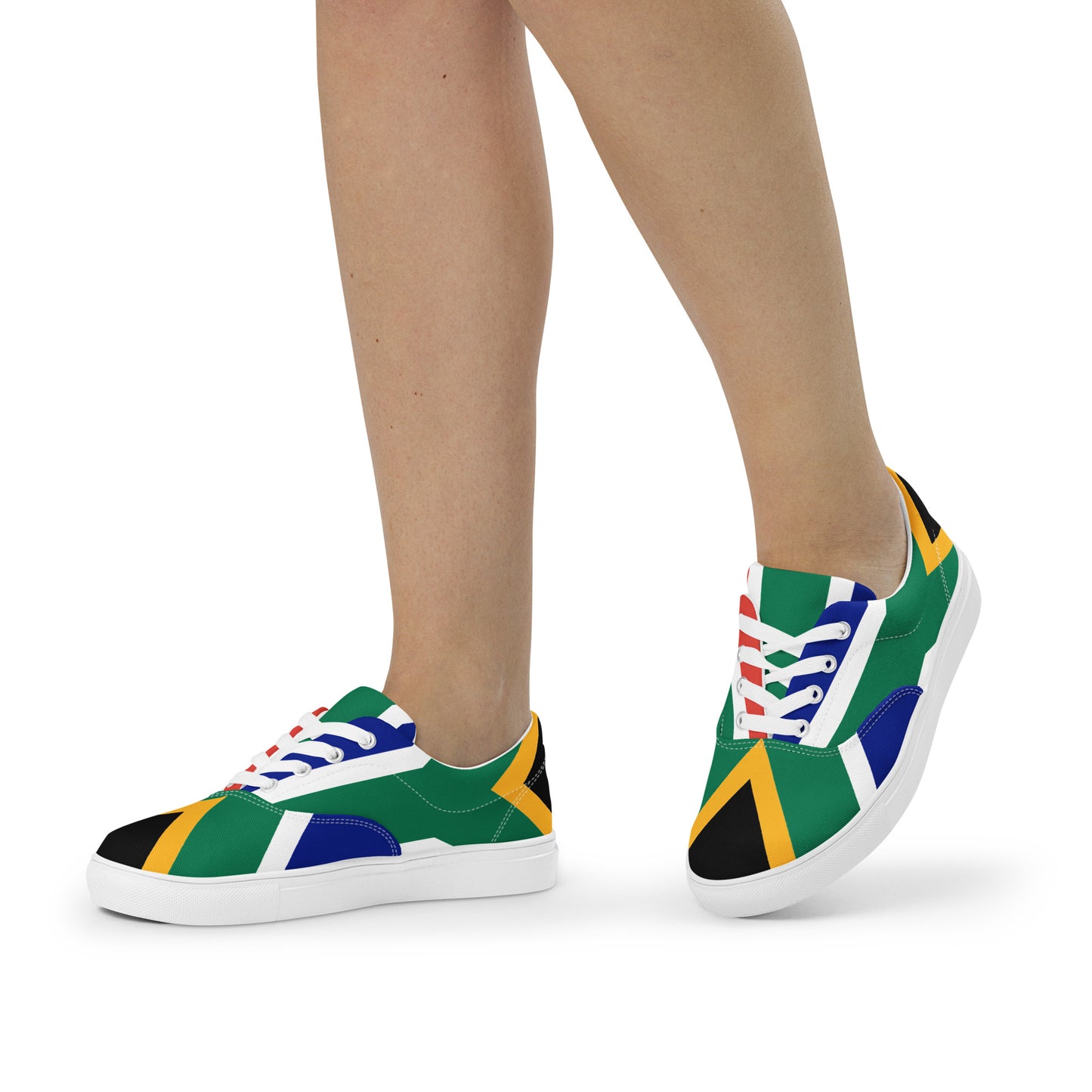 SA Flag Women’s lace-up canvas shoes