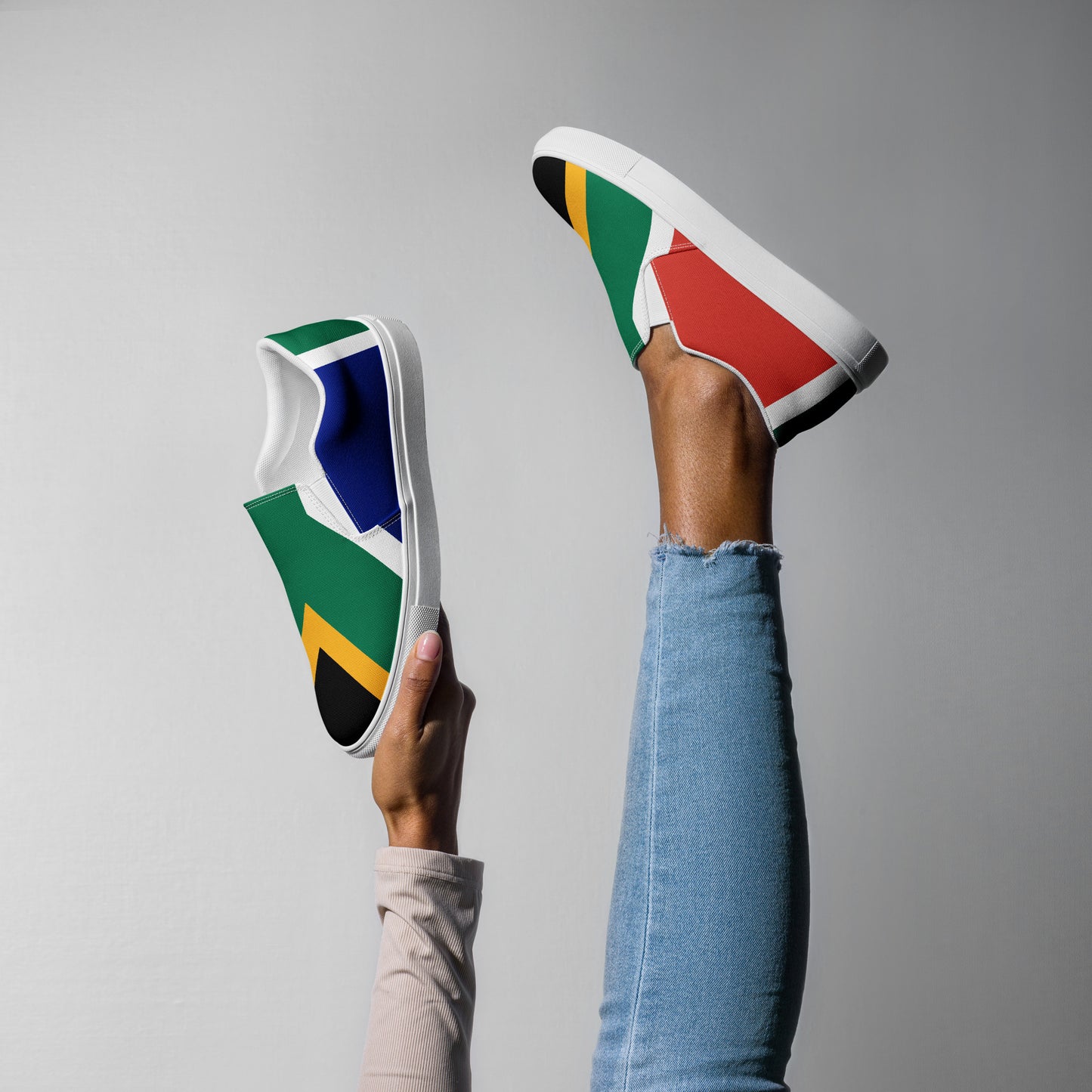 SA Flag Women’s slip-on canvas shoes