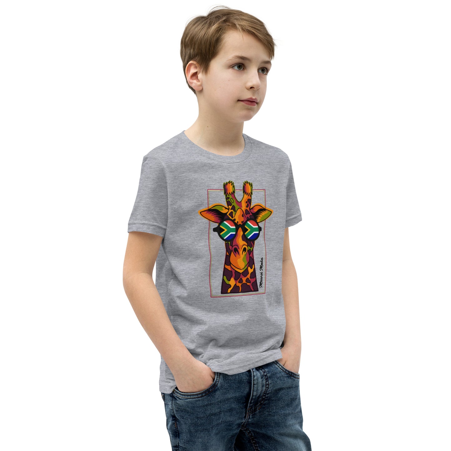 Giraffe SA Glasses Youth Short Sleeve T-Shirt