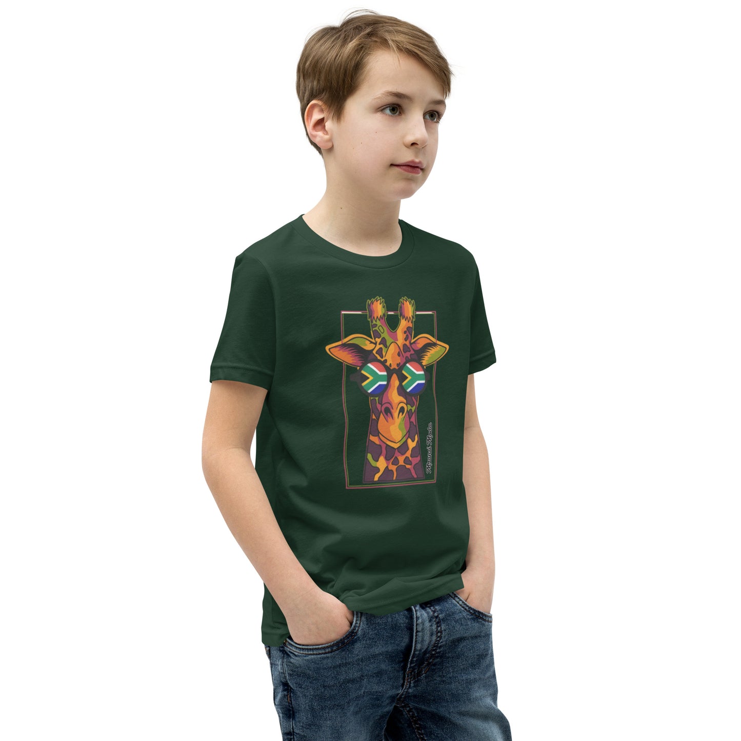 Giraffe SA Glasses Youth Short Sleeve T-Shirt