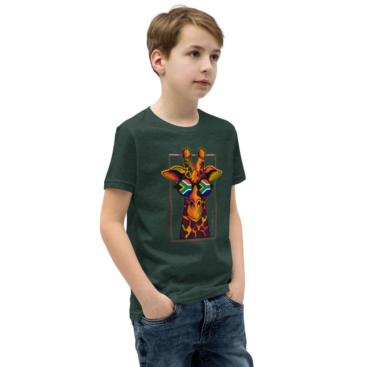 Giraffe SA Glasses Youth Short Sleeve T-Shirt