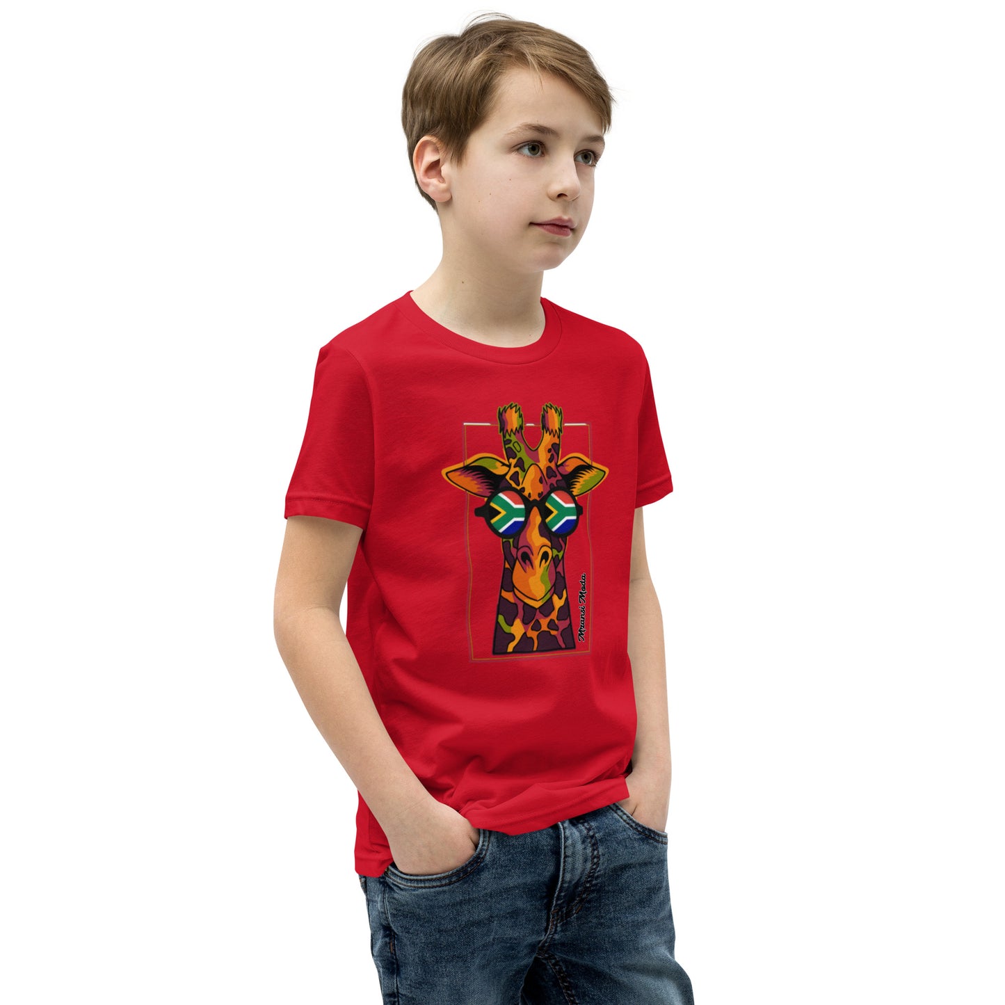 Giraffe SA Glasses Youth Short Sleeve T-Shirt