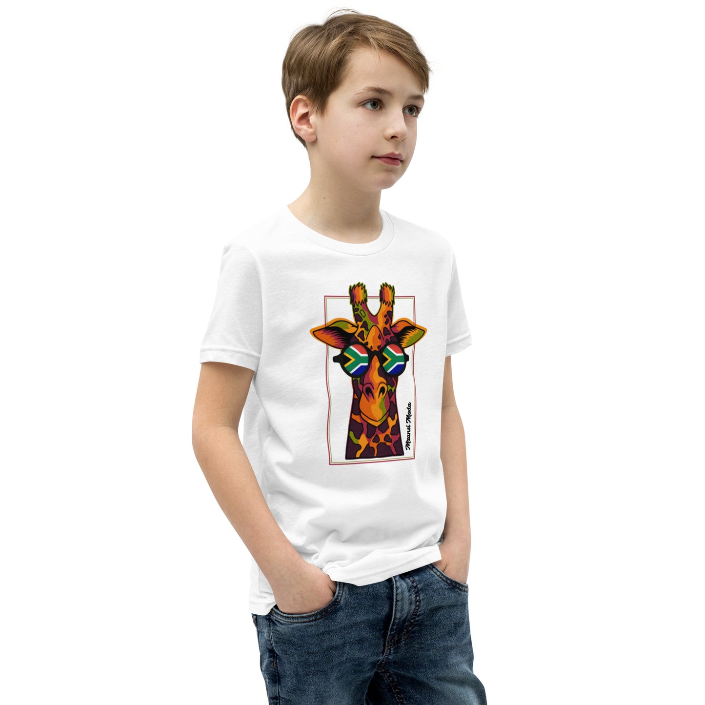 Giraffe SA Glasses Youth Short Sleeve T-Shirt